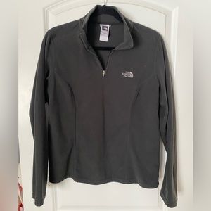 North Face quarter zip fleece - Women’s size Large Charcoal gray